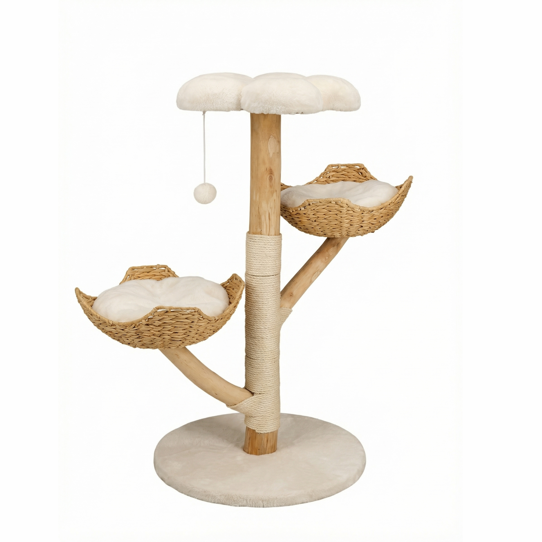Arbre à chat en bois massif - 110cm