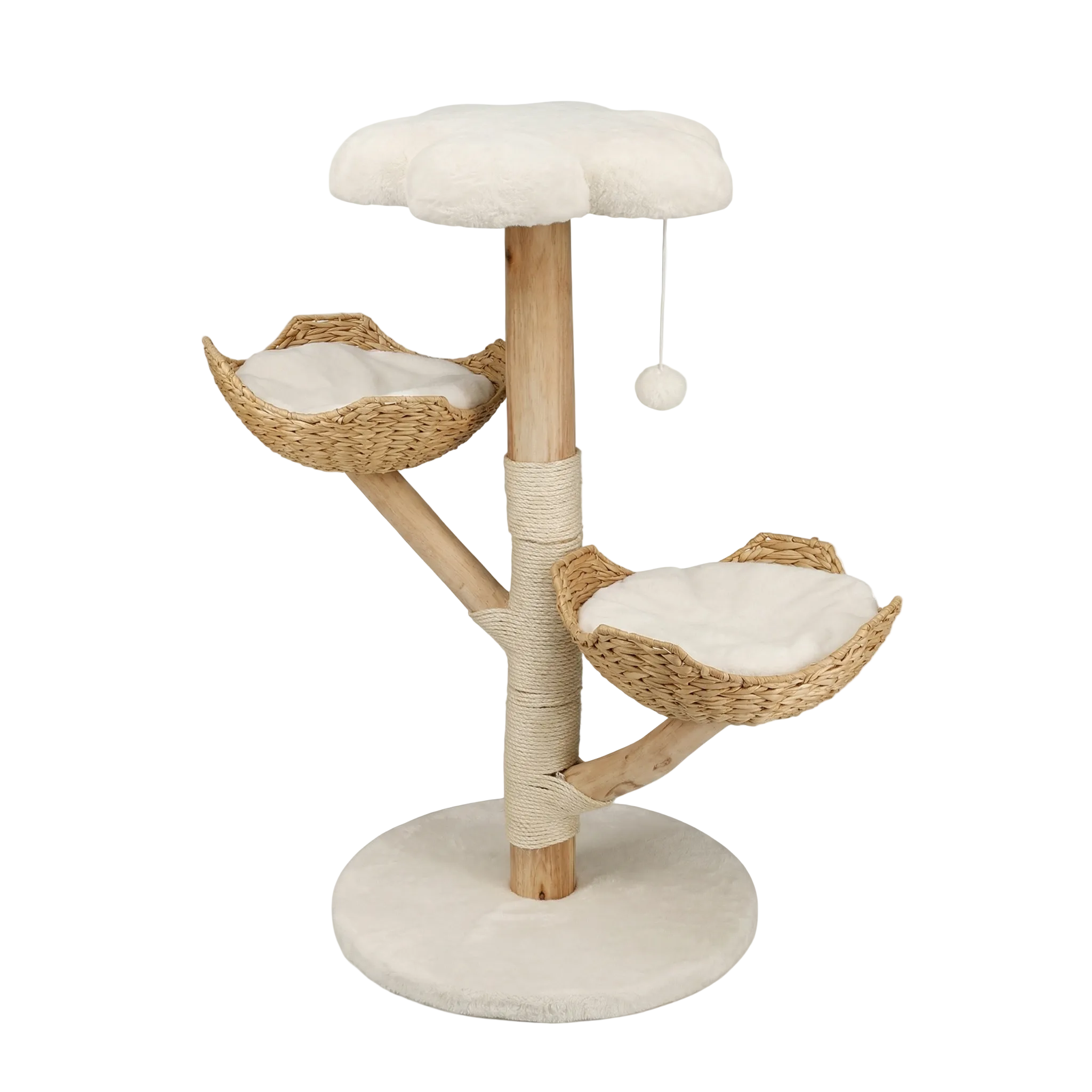 Arbre à chat en bois massif - 110cm