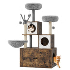 Arbre à chat avec meuble à litière confort