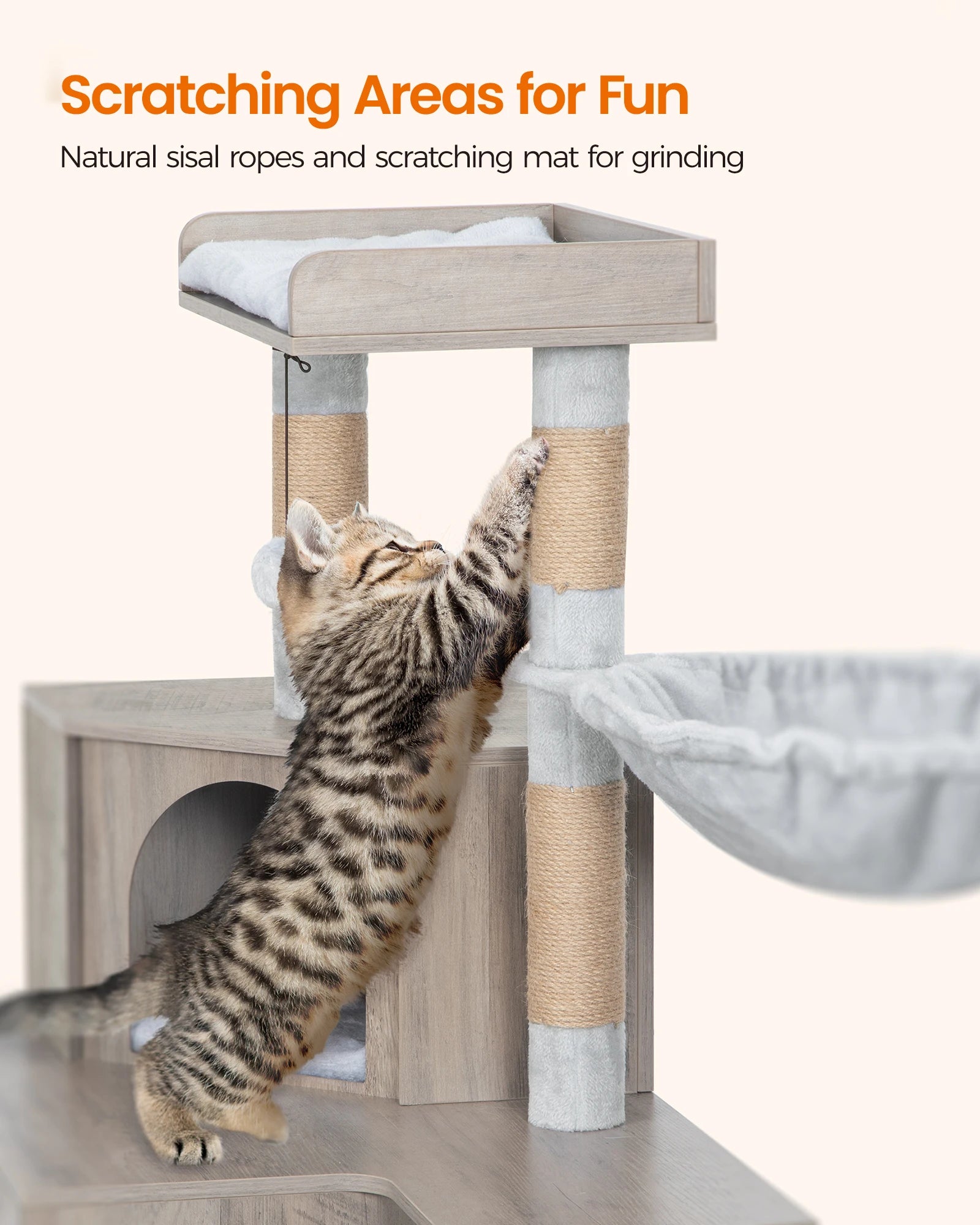 Arbre à Chat avec Meuble à Litière | Confort & Discretion