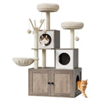 Arbre à chat avec meuble à litière confort
