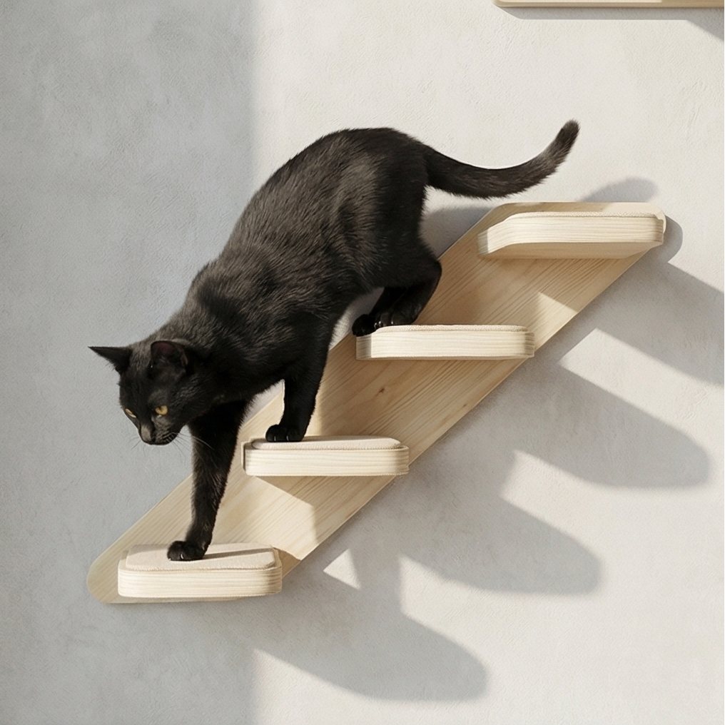 Kit d'arbre à chat mural | 7 Pièces