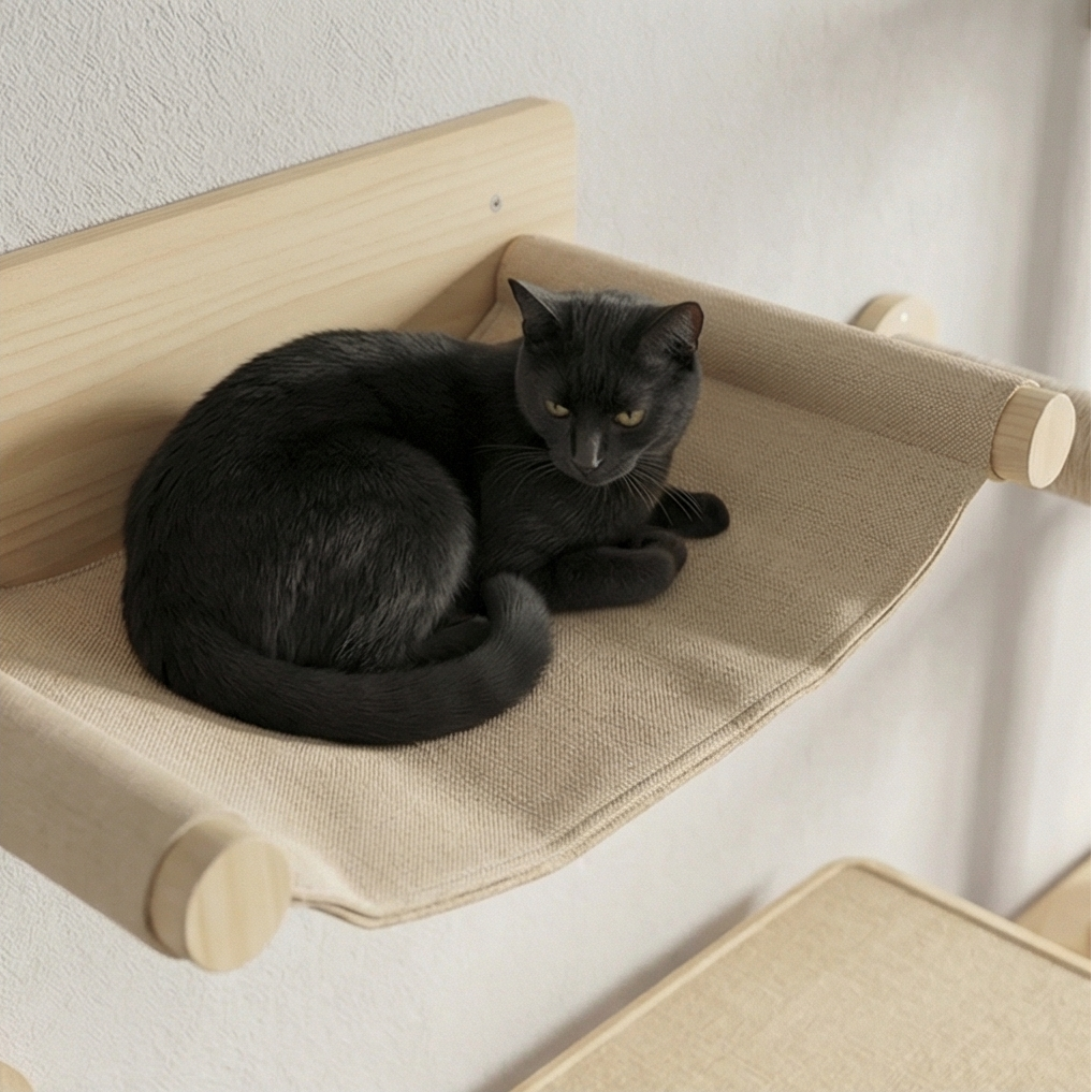 Kit d'arbre à chat mural | 7 Pièces